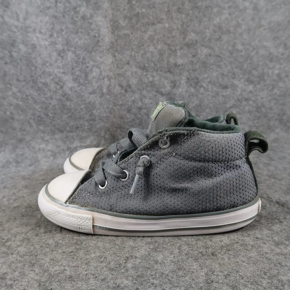 Converse Shoes Infant 10 Sneakers All Star High Top Trainers Gray Lace Up Kids